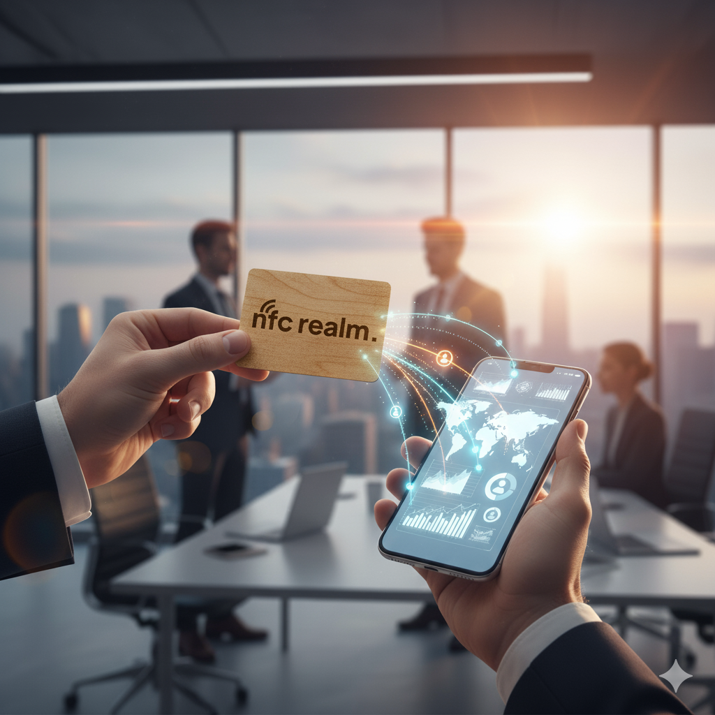 Card NFC folosit în mai multe contexte, dincolo de schimbul de date de contact